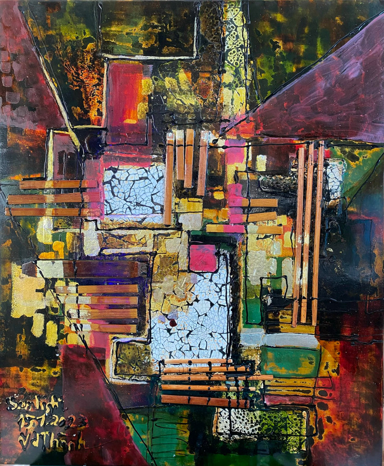 Nguồn sáng. Tranh: Văn Dương Thành.