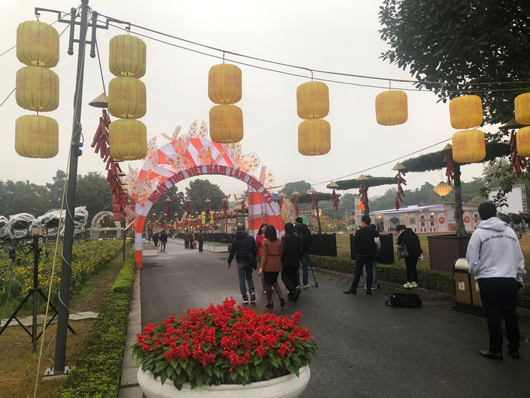 Cổng chào Ngày thơ Việt Nam 2023.