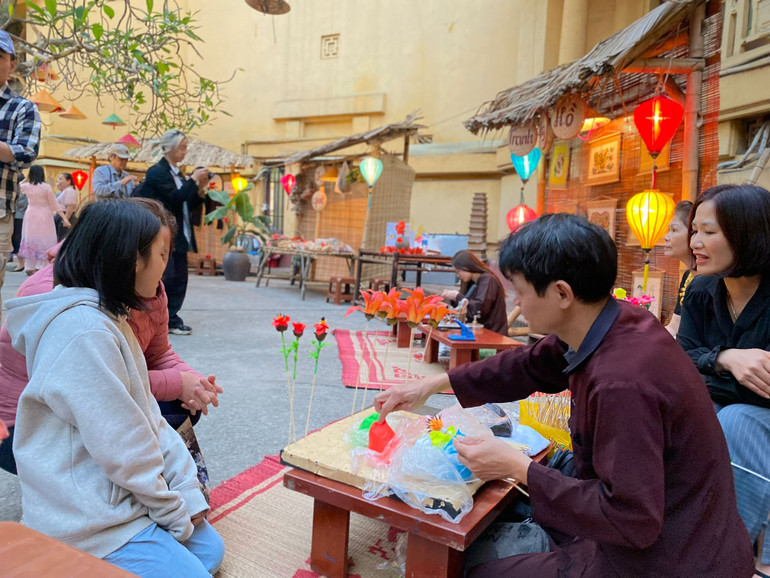 Không gian làng quê ở Bảo tàng.