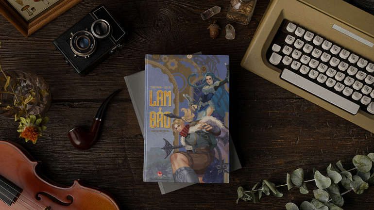 Cuốn “Lam Bảo - Khởi nguyên tro tàn” của Nhà xuất bản Kim Đồng.