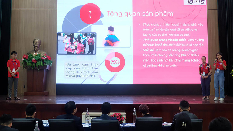 Các đội thuyết trình ý tưởng tại vòng Chung kết.