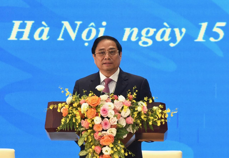 Thủ tướng Phạm Minh Chính phát biểu tại Hội nghị.