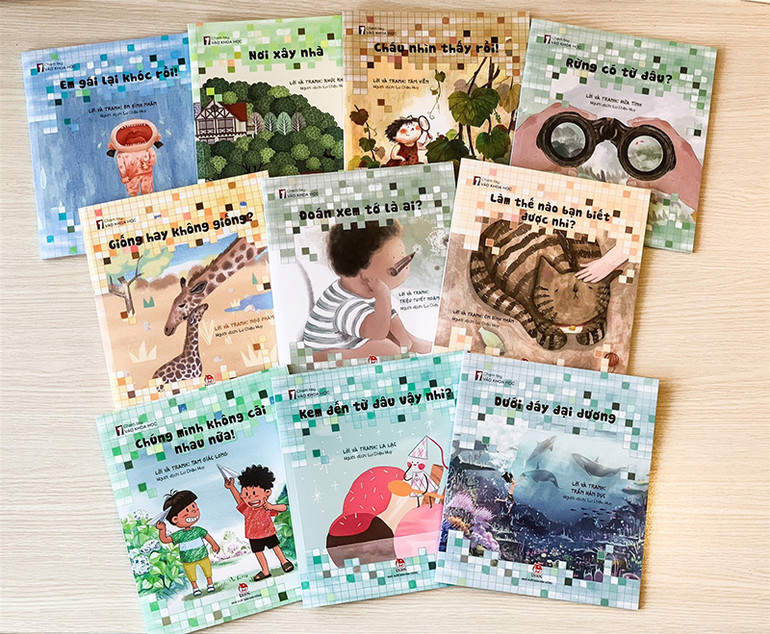Bộ sách “Chạm tay vào khoa học”.