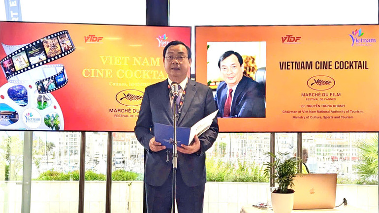 Cục trưởng Cục Du lịch quốc gia Nguyễn Trùng Khánh phát biểu tại chương trình. Cục trưởng Cục Du lịch quốc gia Nguyễn Trùng Khánh phát biểu tại chương trình.