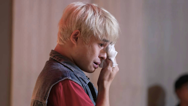 Thí sinh Đinh Viết Tường chia sẻ về căn bệnh của mình. Thí sinh Đinh Viết Tường chia sẻ về căn bệnh của mình.