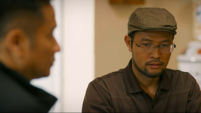 NSƯT Thái Sơn trong phim “Cha tôi, người ở lại”.