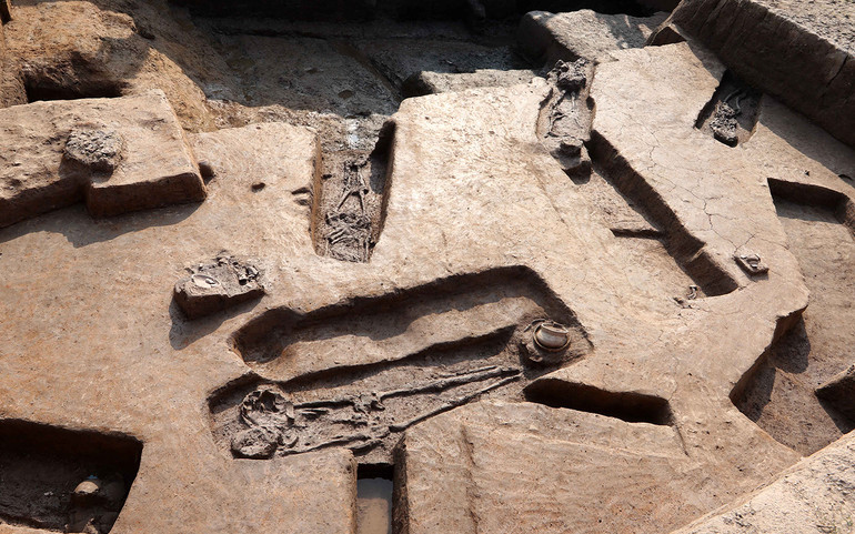 Các di cốt phát hiện tại Vườn Chuối.