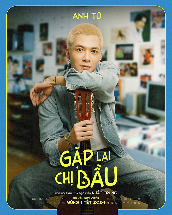 Anh Tú trong poster.