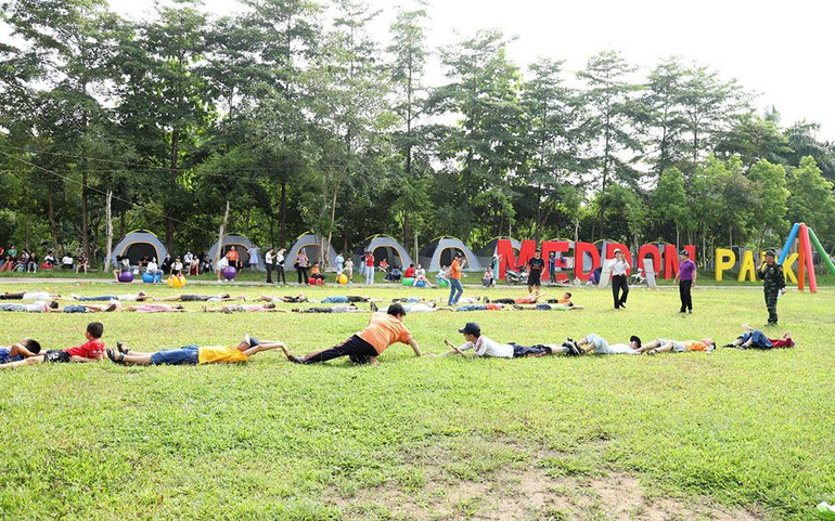 Các hoạt động tại Công viên. (Ảnh: MEDDOM) Các hoạt động tại Công viên. (Ảnh: MEDDOM)