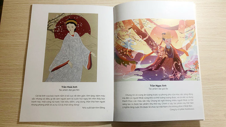 Các bức vẽ đoạt giải trong cuộc thi vẽ "Công nữ Anio".