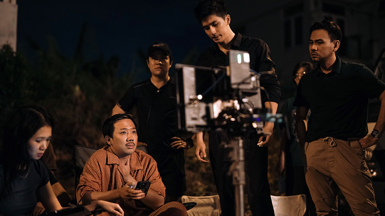 Trấn Thành trên trường quay Trấn Thành trên trường quay