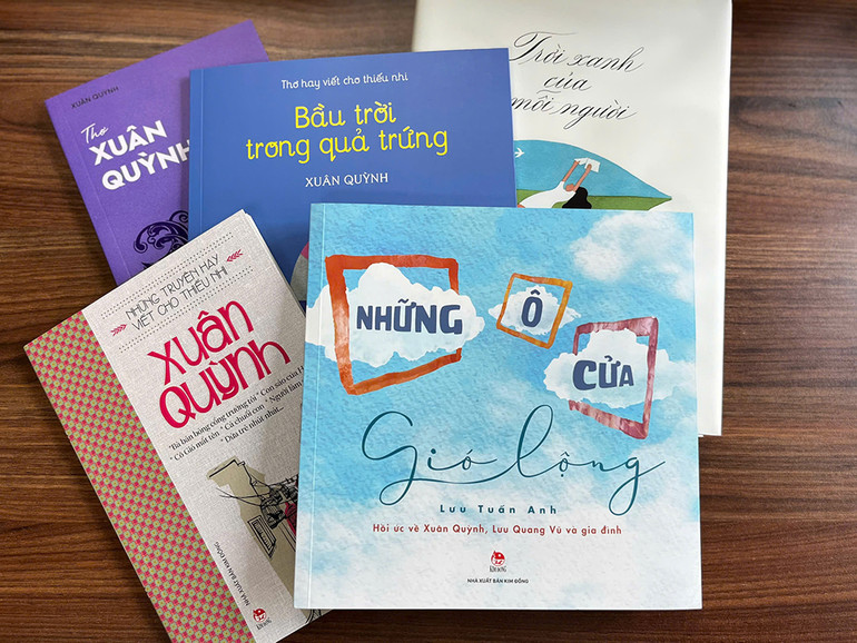 Những tập thơ của Xuân Quỳnh do Nhà xuất bản Kim Đồng ấn hành. Những tập thơ của Xuân Quỳnh do Nhà xuất bản Kim Đồng ấn hành.