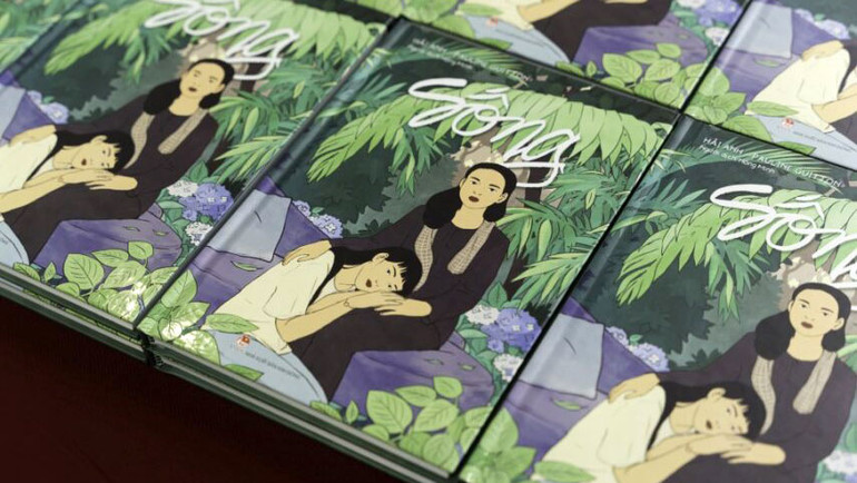 Sách tranh "Sống". (Ảnh: Nhà xuất bản Kim Đồng)