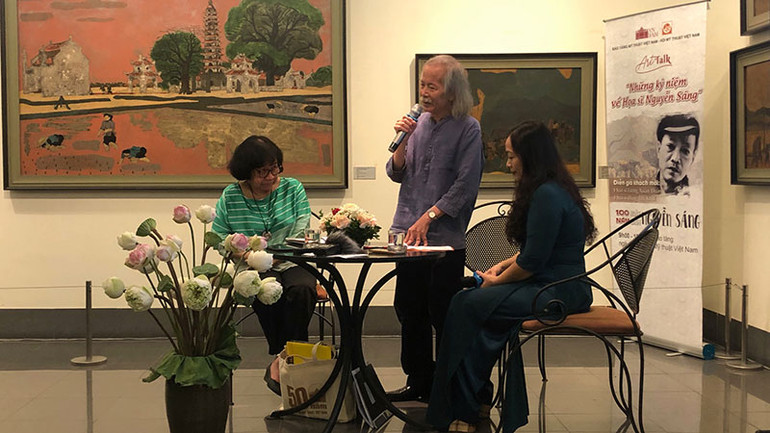 Họa sĩ Lương Xuân Đoàn xúc động khi chia sẻ về họa sĩ Nguyễn Sáng.