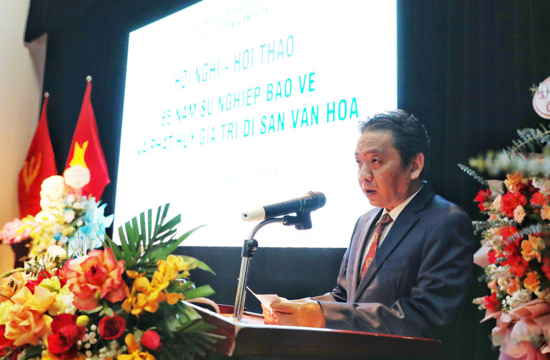 Thứ trưởng Hoàng Đạo Cương phát biểu tại Hội nghị.