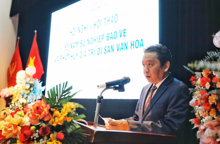 Thứ trưởng Hoàng Đạo Cương phát biểu tại Hội nghị.