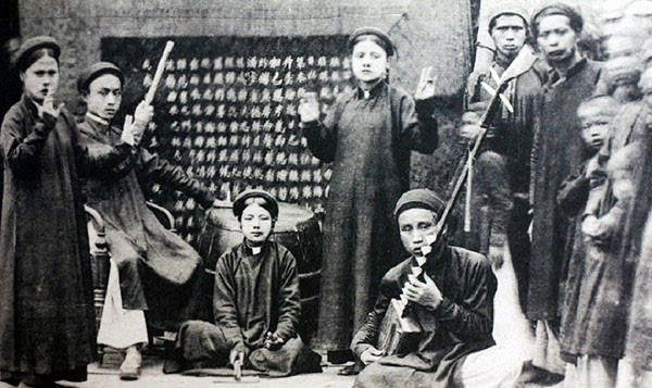 Ca trù hồi đầu thế kỷ 20. (Ảnh tư liệu) Ca trù hồi đầu thế kỷ 20. (Ảnh tư liệu)