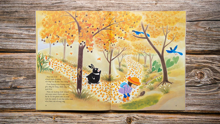 Những bức tranh minh họa xinh xắn trong bộ sách.