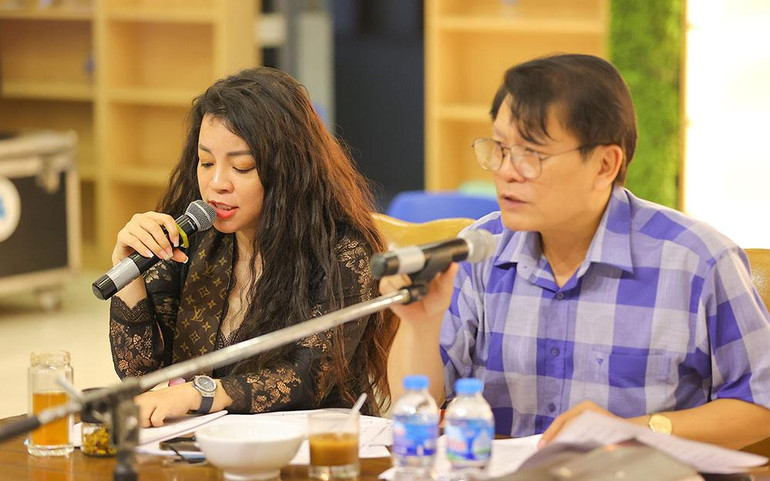 NSND Quang Vinh và NSƯT Tố Nga.