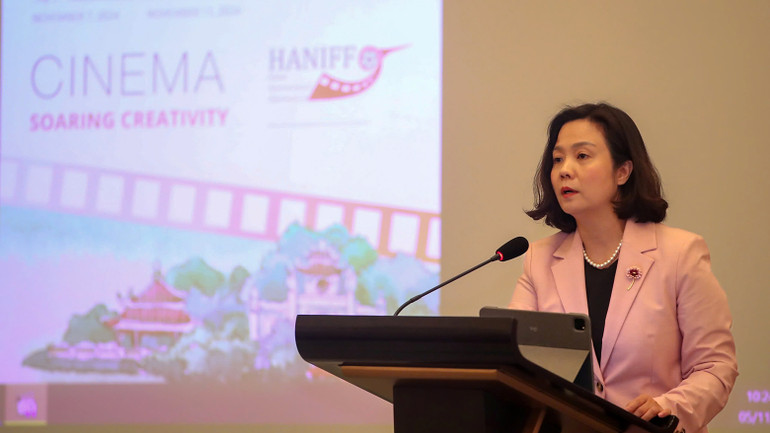 Phó Giám đốc Sở Văn hóa và Thể thao Hà Nội Lê Thị Ánh Mai.