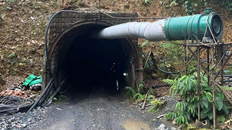 Hầm chính đập thủy điện Nậm Cuổi 1 nơi xảy ra vụ việc đáng tiếc khiến 3 công nhân tử vong.