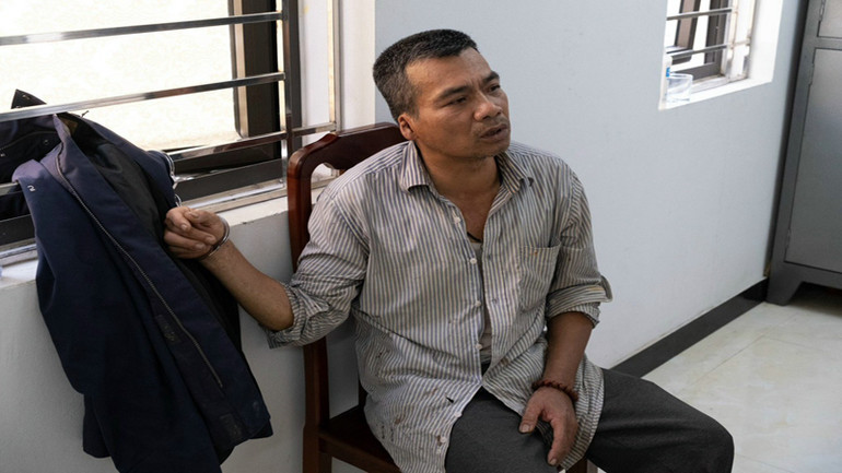 Đối tượng Nguyễn Quang Tuấn. (Ảnh: Công an Lai Châu)