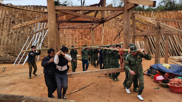 Đến thời điểm hiện tại đã có 45/88 hộ dân bản Nậm Pố xã Nậm Manh di chuyển đến nơi ở mới.