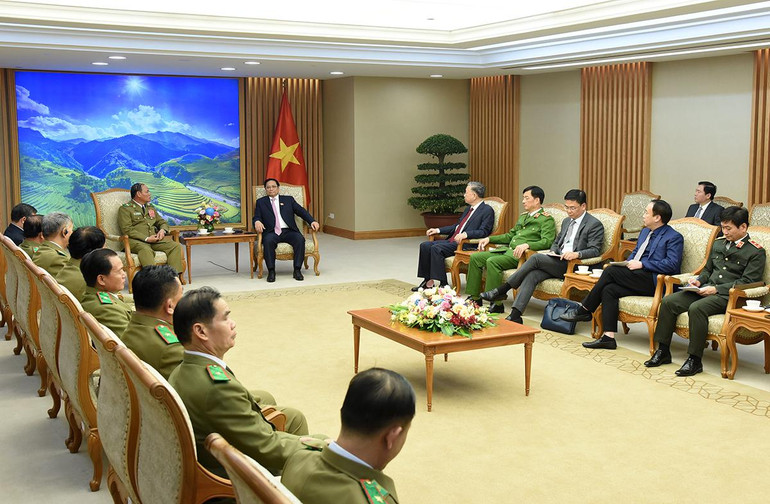 [Ảnh] Thủ tướng Phạm Minh Chính tiếp Phó Thủ tướng, Bộ trưởng Công an Lào ảnh 5