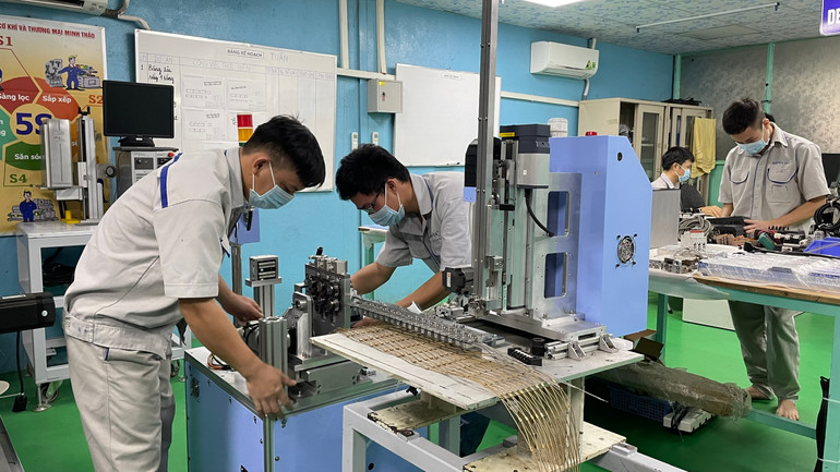 Sản xuất công nghiệp Thành phố Hồ Chí Minh góp cho động lực tăng trưởng năm 2023. (Ảnh Anh Tuấn)