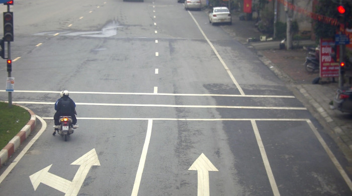 Một điểm giám sát từ camera trên địa bàn thành phố Yên Bái.