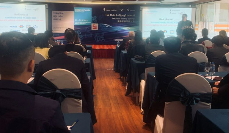 Hội thảo và gặp gỡ báo chí thông tin về Automechanika TP Hồ Chí Minh 2023 ngày 21/2.