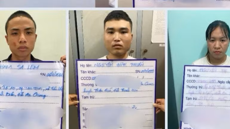 Đối tượng Phạm Sa Lem, Nguyễn Đình Thuấn và Nguyễn Thị Nhí.