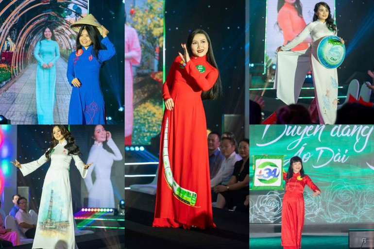 Những phần trình diễn tôn vinh các công trình, biểu tượng PV GAS và ngành Dầu khí.