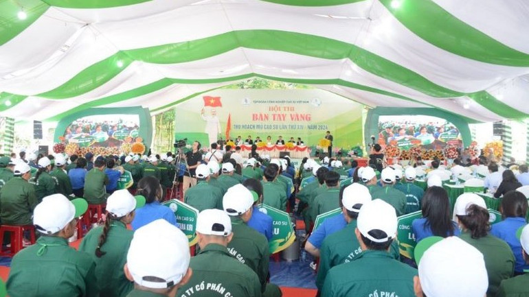 Quang cảnh lễ khai mạc hội thi.