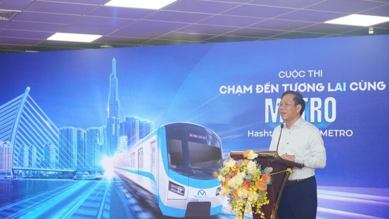 Lãnh đạo Sở Thông tin và Truyền thông phát biểu tại lễ phát động cuộc thi. (Ảnh: THẾ ANH) Lãnh đạo Sở Thông tin và Truyền thông phát biểu tại lễ phát động cuộc thi. (Ảnh: THẾ ANH)