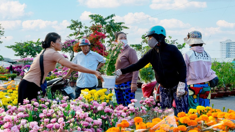Chợ hoa Xuân Bình Điền sẽ là không gian lưu giữ các giá trị văn hóa truyền thống. Ảnh: SATRA