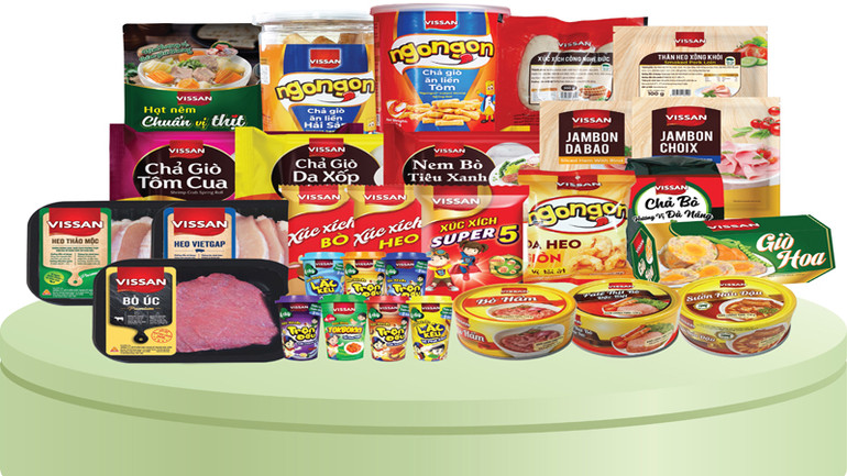 Một số sản phẩm đang có mặt trên thị trường của VISSAN. (Ảnh: VISSAN) Một số sản phẩm đang có mặt trên thị trường của VISSAN. (Ảnh: VISSAN)