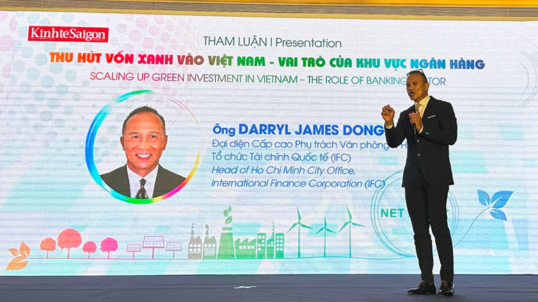 Một chuyên gia quốc tế phát biểu tại Diễn đàn.