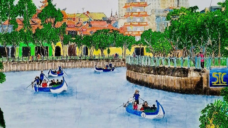 Phân cảnh kênh Nhiêu Lộc-Thị Nghè. Phân cảnh kênh Nhiêu Lộc-Thị Nghè.