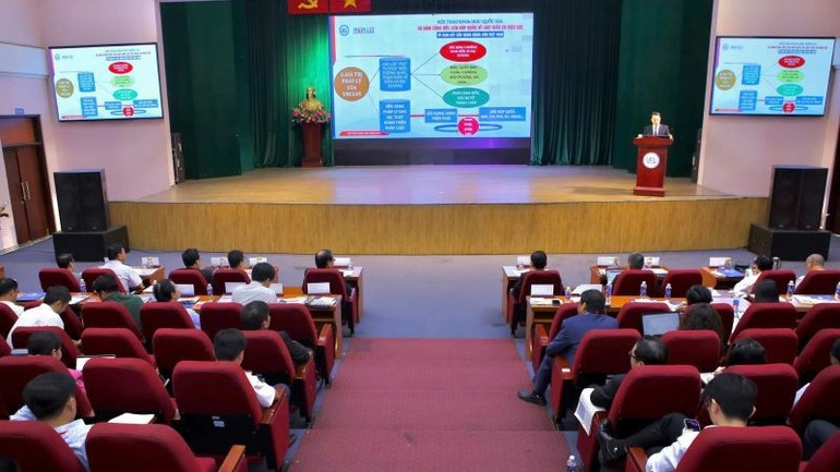 Toàn cảnh Hội thảo "30 năm Công ước Liên hợp quốc về Luật Biển có hiệu lực: Từ cam kết đến hành động của Việt Nam”.