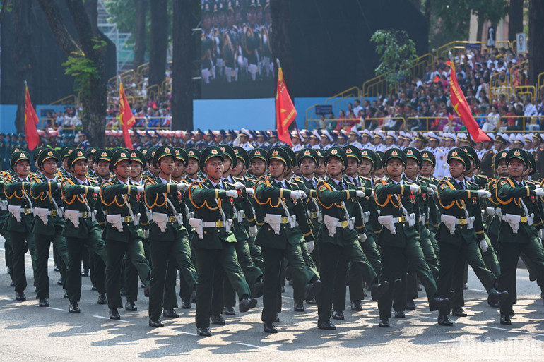 Khối sĩ quan Biên phòng.
