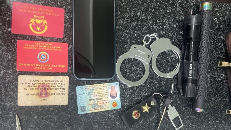 Tang vật thu được từ đối tượng Đ.V.T.V.