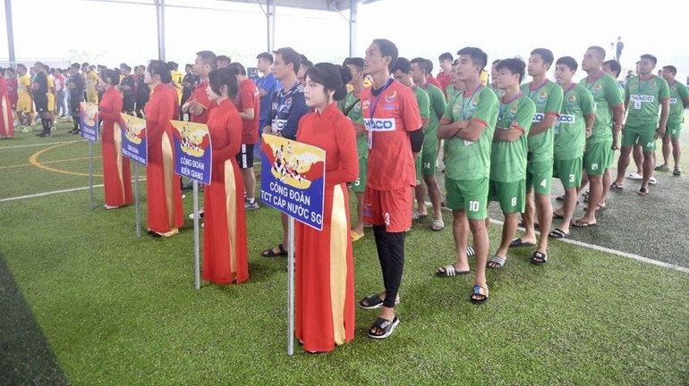 Các đội bóng vào vòng chung kết Giải vô địch bóng đá công nhân toàn quốc năm 2023.