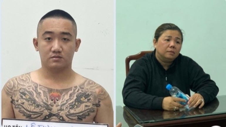 Đối tượng Lê Thành Nhân và Trần Thu Vân.