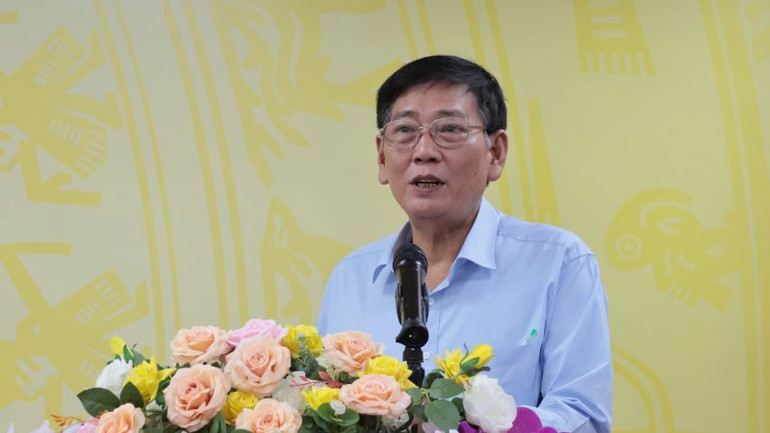 Phó Chủ tịch Thường trực Ủy ban nhân dân tỉnh Bình Dương Mai Hùng Dũng phát biểu ý kiến tại buổi lễ.