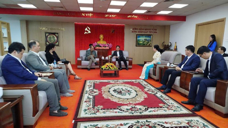 Toàn cảnh buổi tiếp và làm việc.