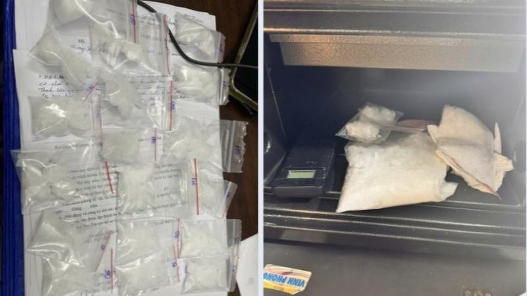 Số lượng lớn ma túy thu giữ từ đường dây ma túy do đối tượng Đoàn Trung Trực cầm đầu. Số lượng lớn ma túy thu giữ từ đường dây ma túy do đối tượng Đoàn Trung Trực cầm đầu.