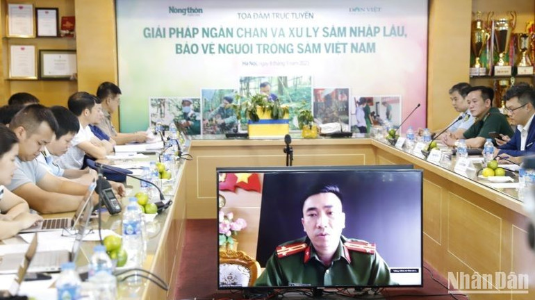 Tạo đàm giải pháp ngăn chặn và xử lý sâm nhập lậu và bảo vệ người trồng sâm Việt Nam.