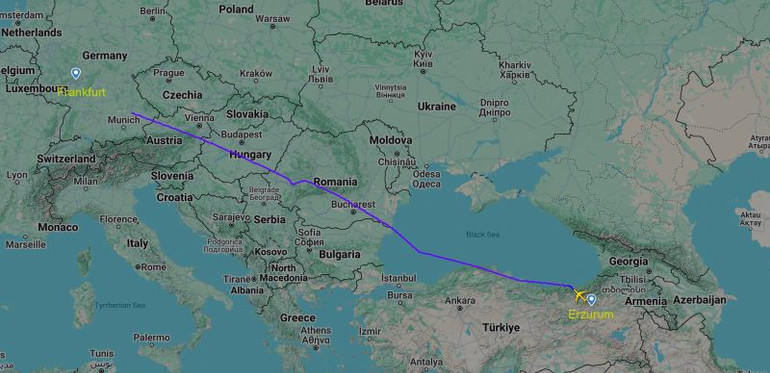 Hành trình chuyến bay.