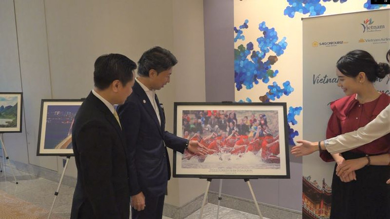 Vietnam Airlines và Saigontourist Group quảng bá văn hóa, con người, đất nước Việt Nam đến các đối tác Nhật Bản.